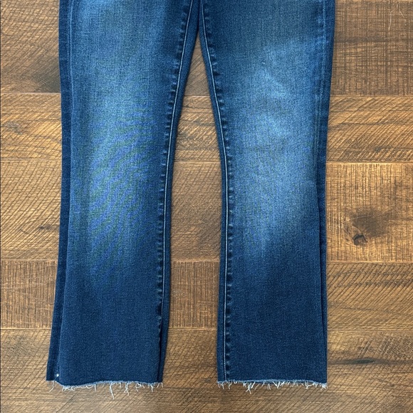 MOTHER The Outsider Ankle Fray Jeans Uncharted Waters Size 26 - Picture 6 of 12